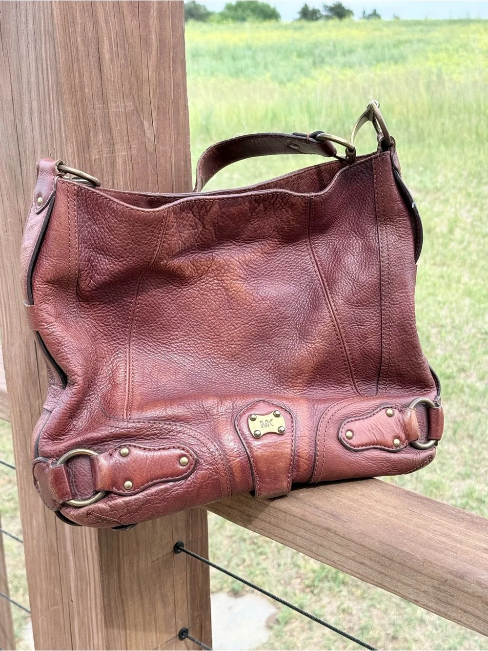 Vintage Micheal Kors Leather Hobo Bag
